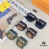 Louis Vuitton 2025 New Square Oversized Letter Decorated Lightweight Luxury Women's Sunglasses, TikTok Influencer Fashion Shades