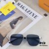 Louis Vuitton Summer New Arrival Polarized Sunglasses for Men, Fashionable Double-Bridge Aviator Sunglasses for Driving, Fishing, and Outdoor Use