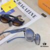 Louis Vuitton Vintage-Inspired Transparent Brown Square Sunglasses, Trendy Round-Face Flattering Oversized Design, Stylish Unisex Sun Glasses