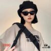 Louis Vuitton 2025 New Korean-Style Oval Cat-Eye Sunglasses Retro Streetwear Hong Kong Style Chic Cool Girl Sunglasses for Women Fashion Influencer Sun Glasses