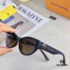 Louis Vuitton 2025 New Korean-Style Oval Cat-Eye Sunglasses Retro Streetwear Hong Kong Style Chic Cool Girl Sunglasses for Women Fashion Influencer Sun Glasses