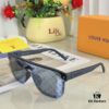 Louis Vuitton Oversized One-Piece Reflective Sunglasses, Trendy Unisex Fashion Retro Shades Popular in Europe and America