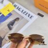 Louis Vuitton 2025 Fashion Avant-Garde Cat-Eye Frameless Sunglasses Unisex Stylish UV Protection Shades