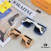 Louis Vuitton High-End Oversized Sunglasses with UV Protection for Women, Fashionable Trendy Sun Glasses Popular on TikTok, Stylish European and American Design