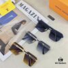 Louis Vuitton Vintage Double Bridge Sunglasses for Men, Luxury UV-Protective Fashion Shades