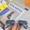 Louis Vuitton Vintage Double Bridge Sunglasses for Men, Luxury UV-Protective Fashion Shades