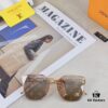 Louis Vuitton New Square Frameless Sunglasses for Women, Fashionable Printed UV Protection Retro Stylish Sunglasses