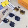 Louis Vuitton Unisex Sunglasses 2025 Premium Anti-Glare Fashion Frameless Metal Eyewear