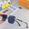 Louis Vuitton Unisex Sunglasses 2025 Premium Anti-Glare Fashion Frameless Metal Eyewear