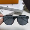 LOUIS VUITTON Round Frame Sunglasses with Detailed Design, Original LV Edgeless Style, Classic Temple Logo, High-Quality Fashion Eyewear