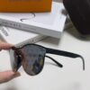 LOUIS VUITTON Round Frame Sunglasses with Detailed Design, Original LV Edgeless Style, Classic Temple Logo, High-Quality Fashion Eyewear