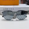 LOUIS VUITTON Round Frame Sunglasses with Detailed Design, Original LV Edgeless Style, Classic Temple Logo, High-Quality Fashion Eyewear