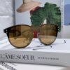 LOUIS VUITTON Round Frame Sunglasses with Detailed Design, Original LV Rimless Style, Classic Temple Logo, High-Quality Fashion Eyewear