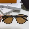 LOUIS VUITTON Round Frame Sunglasses with Detailed Design, Original LV Rimless Style, Classic Temple Logo, High-Quality Fashion Eyewear