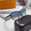 LOUIS VUITTON Round Frame Sunglasses with Detailed Design, Original LV Edgeless Style, Classic Temple Logo, High-Quality Construction