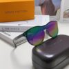 LOUIS VUITTON Round Frame Sunglasses with Detailed Design, Original LV Edgeless Style, Classic Temple Logo, High-Quality Fashion Eyewear