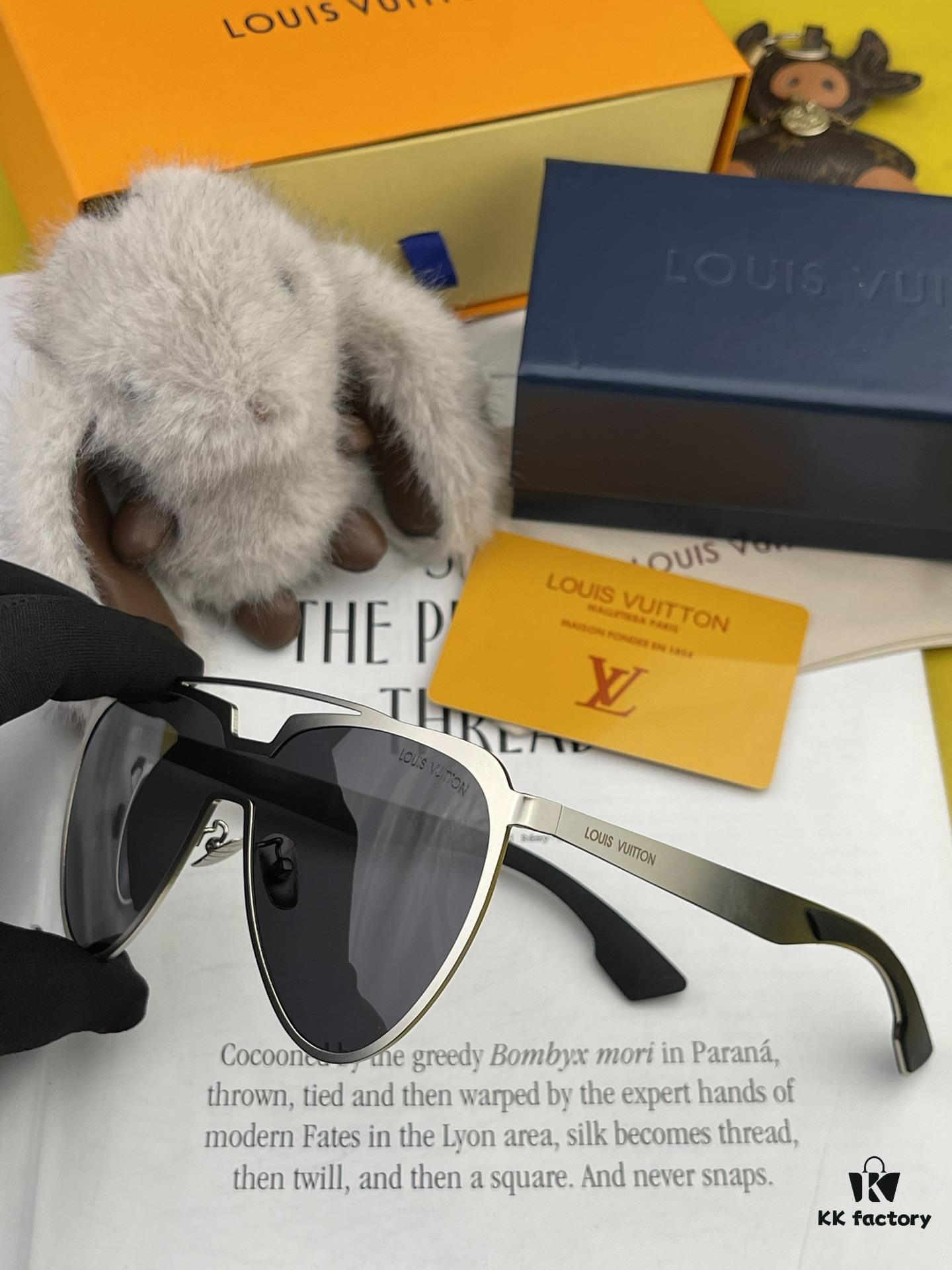 LOUIS VUITTON LV Men's Sunglasses 💋💋 Stylish Frame, High Quality, Universal Fit, For Connoisseurs Only, Extremely Popular 🍁🍁💯💯 Hong Kong Purchase, Premium Quality 🐝 Model: 0815