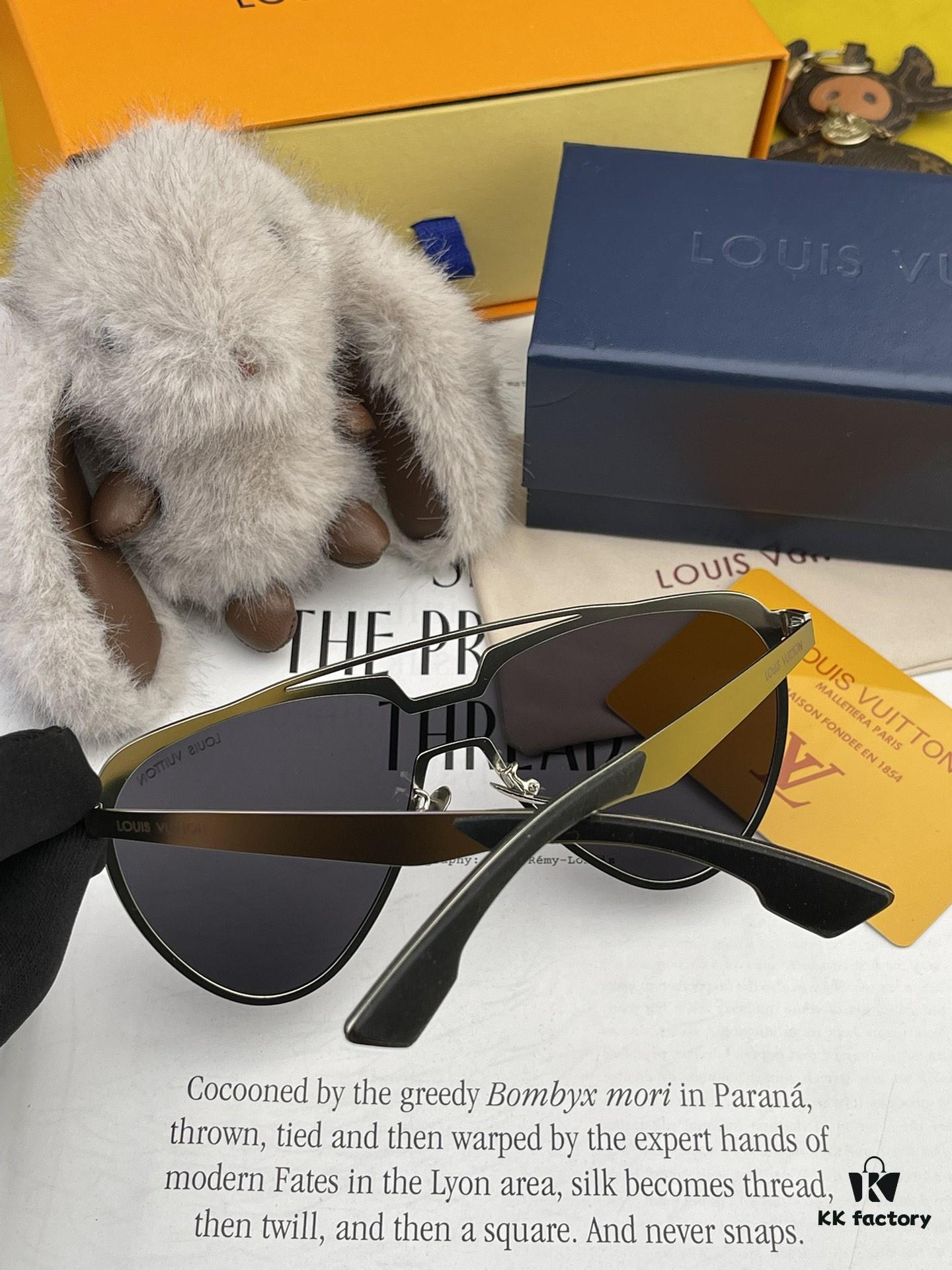 LOUIS VUITTON LV Men's Sunglasses 💋💋 Stylish Frame, High Quality, Universal Fit, For Connoisseurs Only, Extremely Popular 🍁🍁💯💯 Hong Kong Purchase, Premium Quality 🐝 Model: 0815