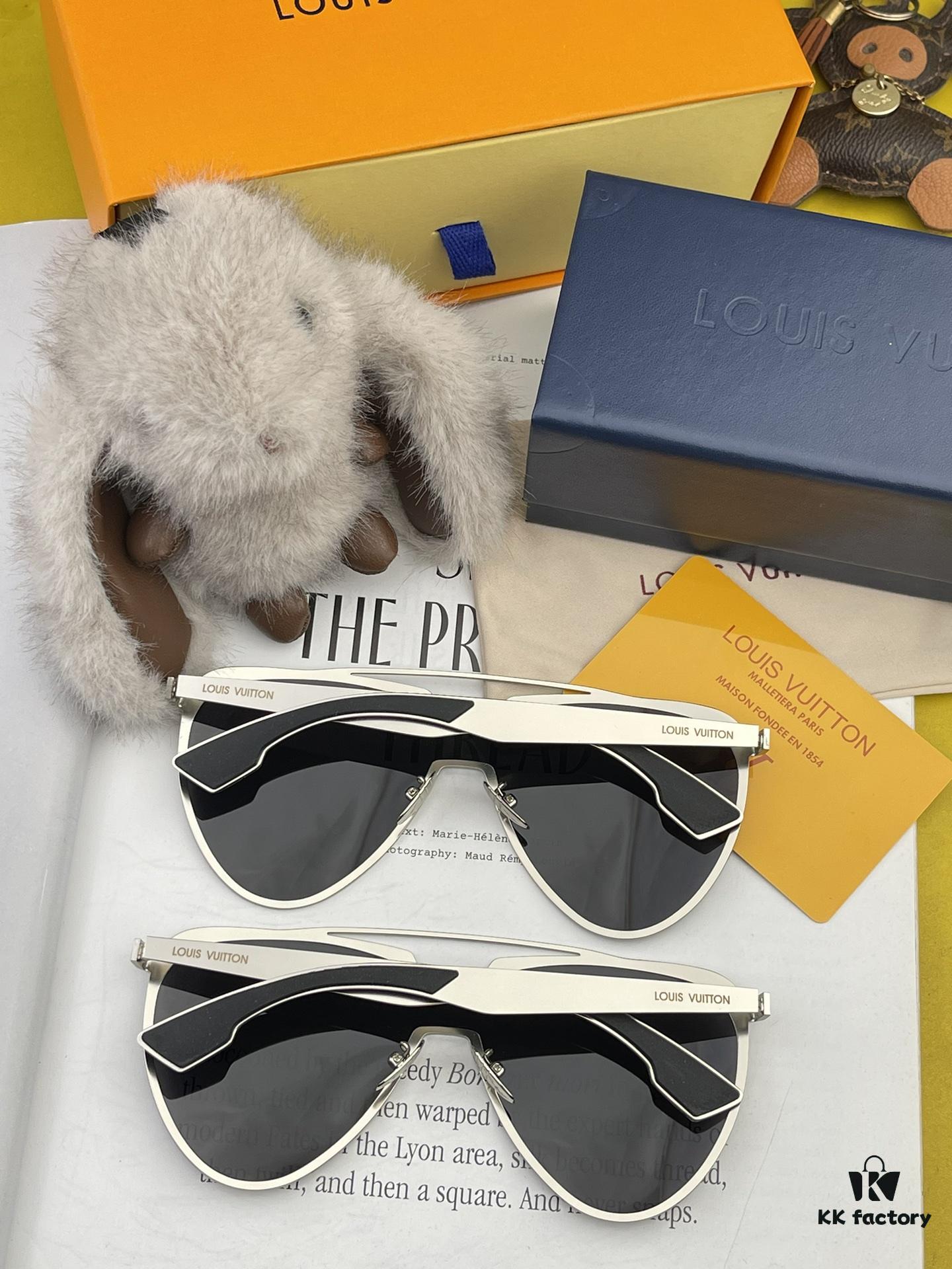 LOUIS VUITTON LV Men's Sunglasses 💋💋 Stylish Frame, High Quality, Universal Fit, Must-Have Item 🔥🔥💯💯 Hong Kong Purchase, Premium Quality 🐝 Model: 0815