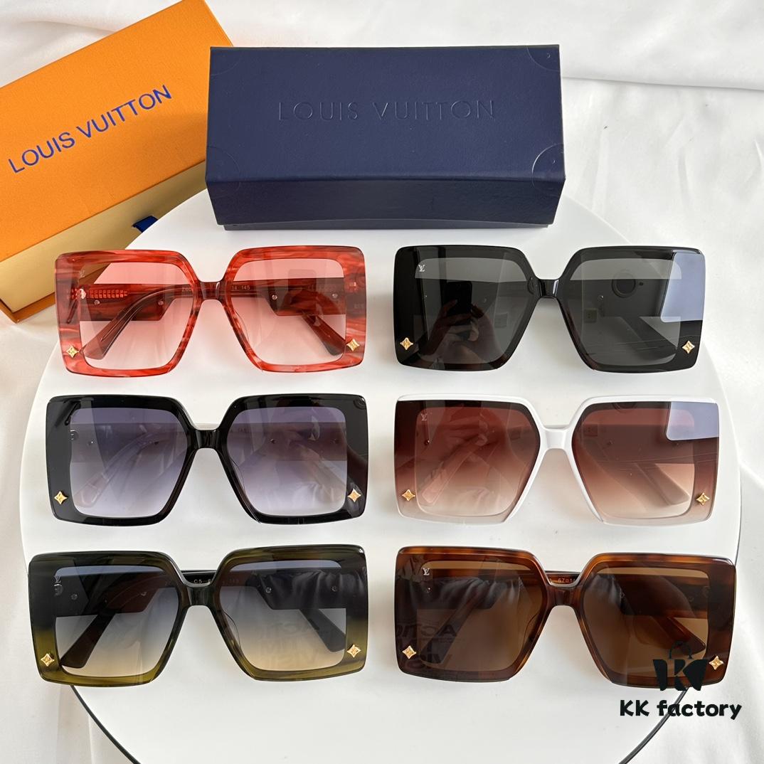 LOUIS VUITTON New Arrival Z6028E Square Frame Sunglasses