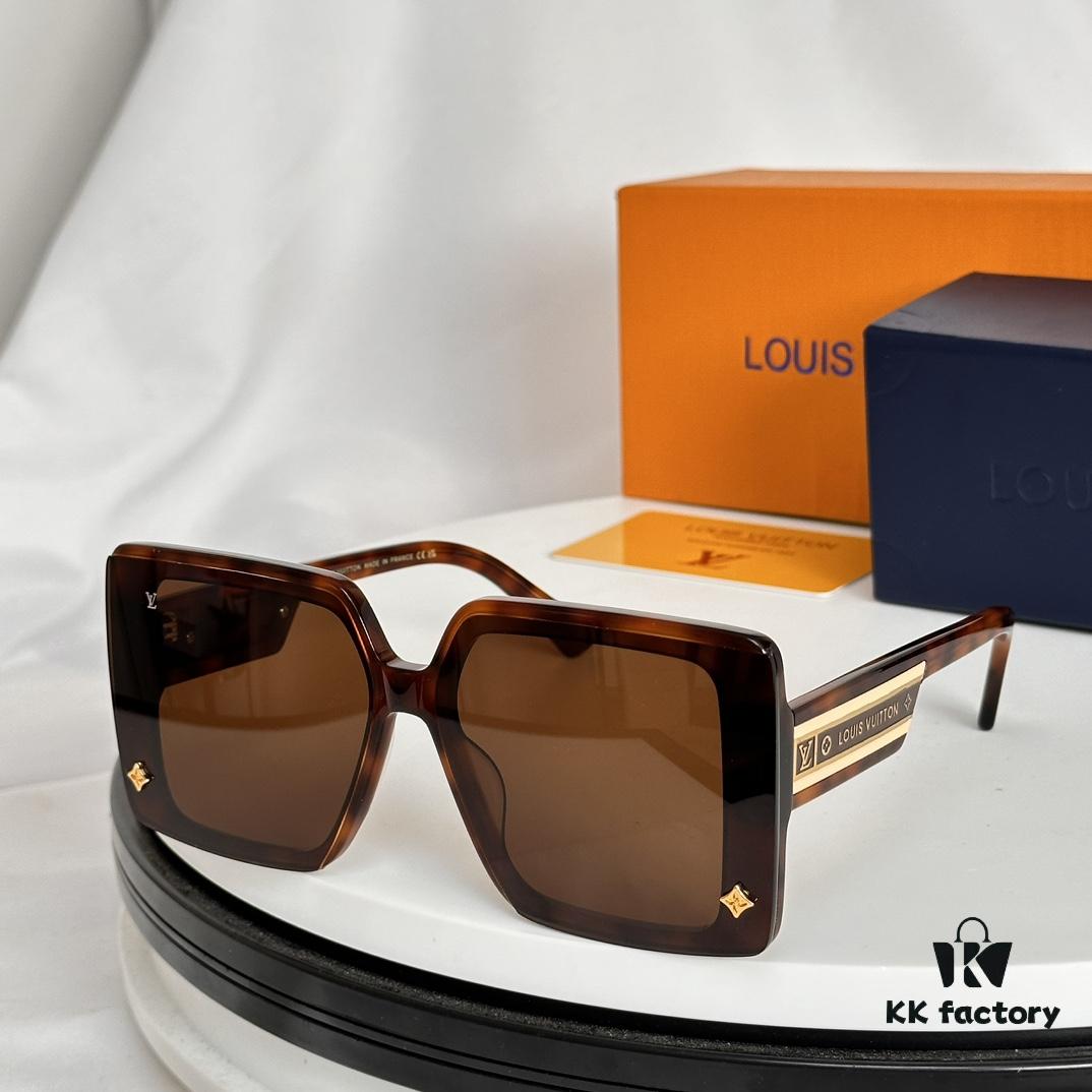LOUIS VUITTON New Arrival Z6028E Square Frame Sunglasses