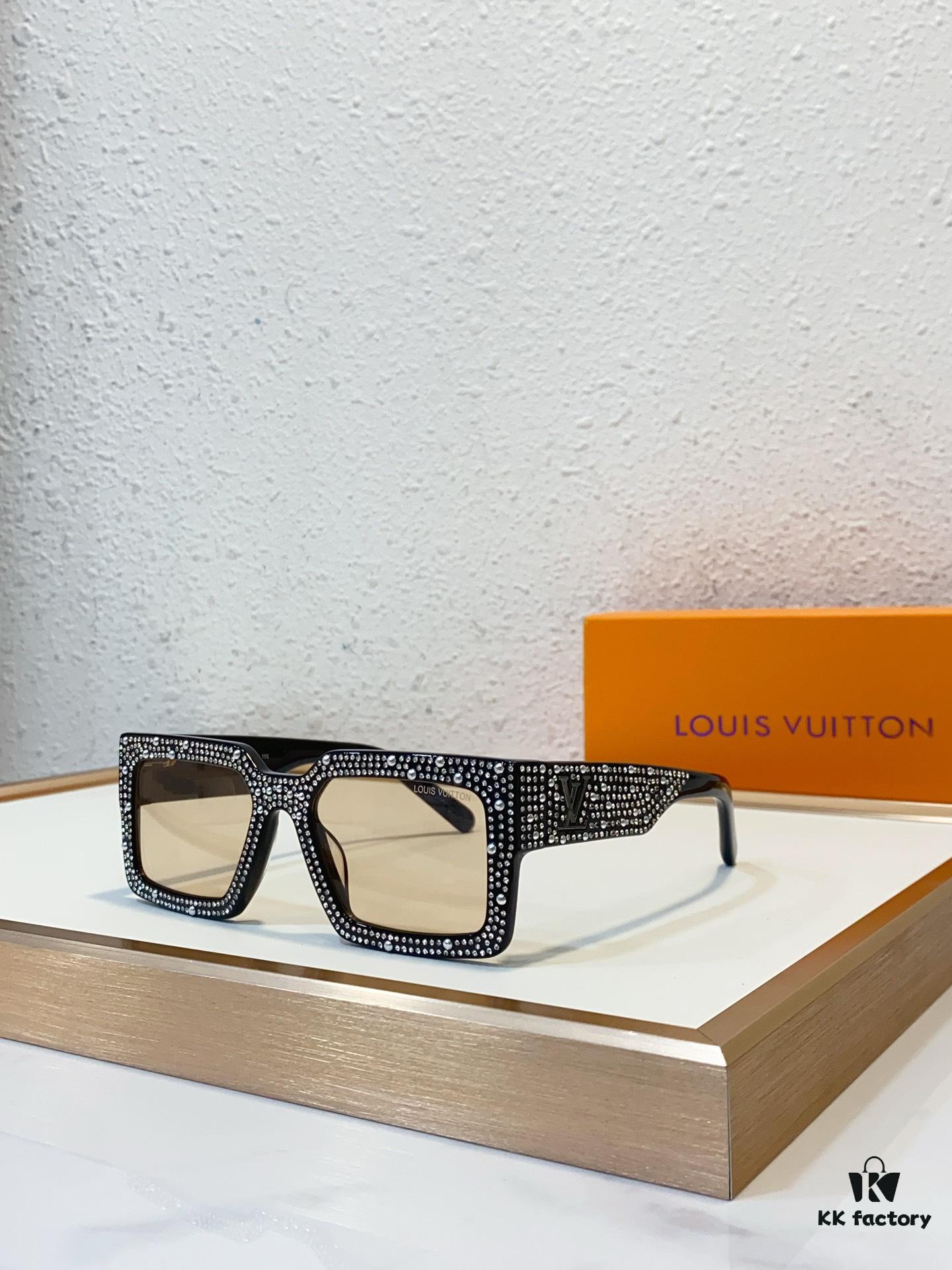 LV Z2396W Men's Sunglasses, Handcrafted Stars Design, Size 54-21-155