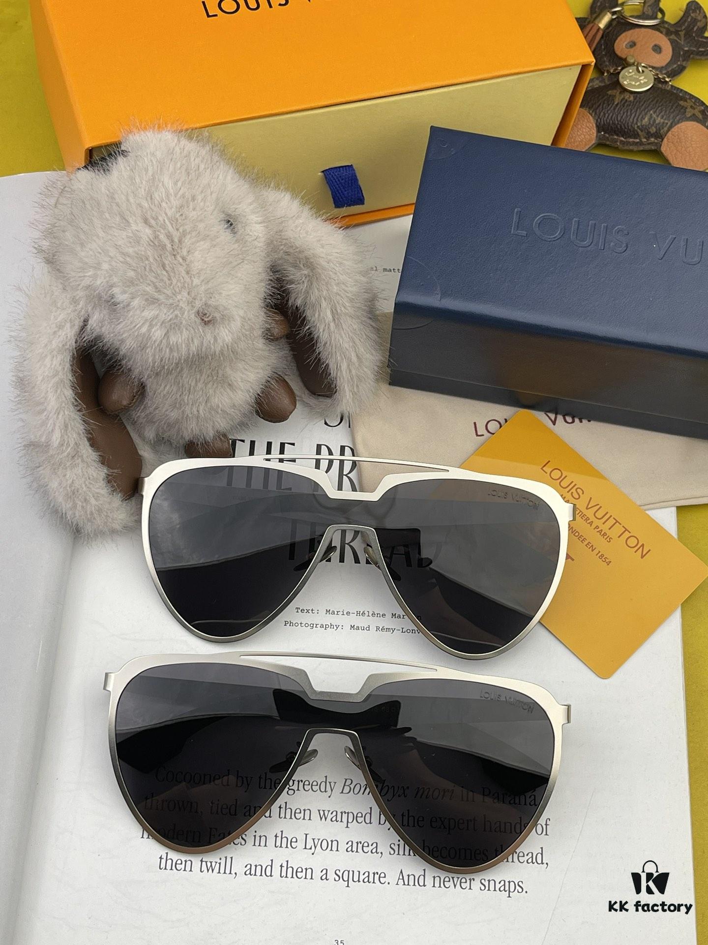 LOUIS VUITTON LV Men's Sunglasses, Stylish Frame, High Quality, Universal Fit, Highly Sought After, Hong Kong Authentic Purchase