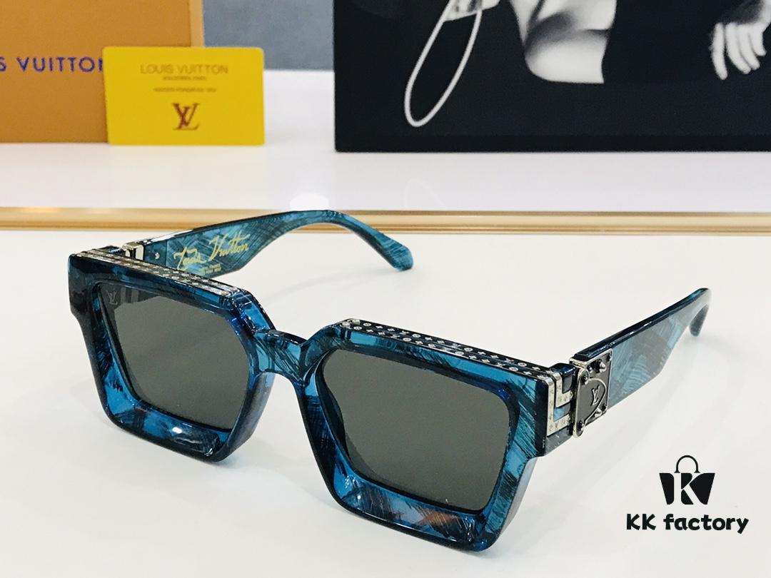 LOUIS VUITTON LV Maison M96006 Size 56□17 Luxury Edition Gold Logo Dense Pattern BM Exquisite Sunglasses