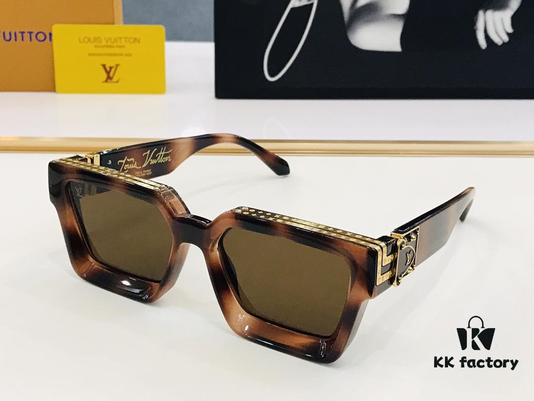 LOUIS VUITTON LV Maison M96006 Size 56□17 Luxury Edition Gold Logo Dense Pattern BM Exquisite Sunglasses