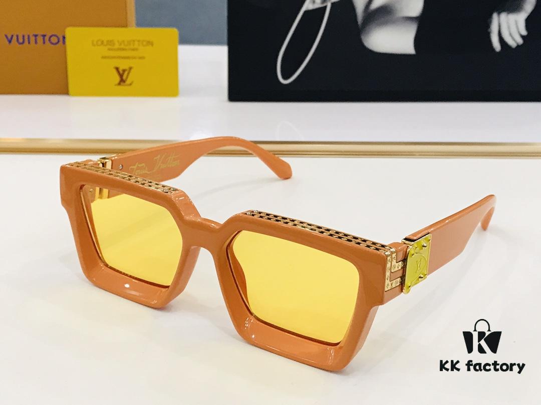 LOUIS VUITTON LV Maison M96006 Size 56□17 Luxury Edition Gold Logo Dense Pattern BM Exquisite Sunglasses