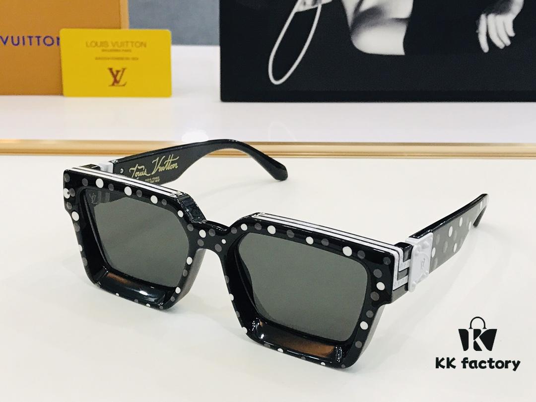LOUIS VUITTON LV Maison M96006 Size 56□17 Luxury Edition Gold Logo Dense Pattern BM Exquisite Sunglasses