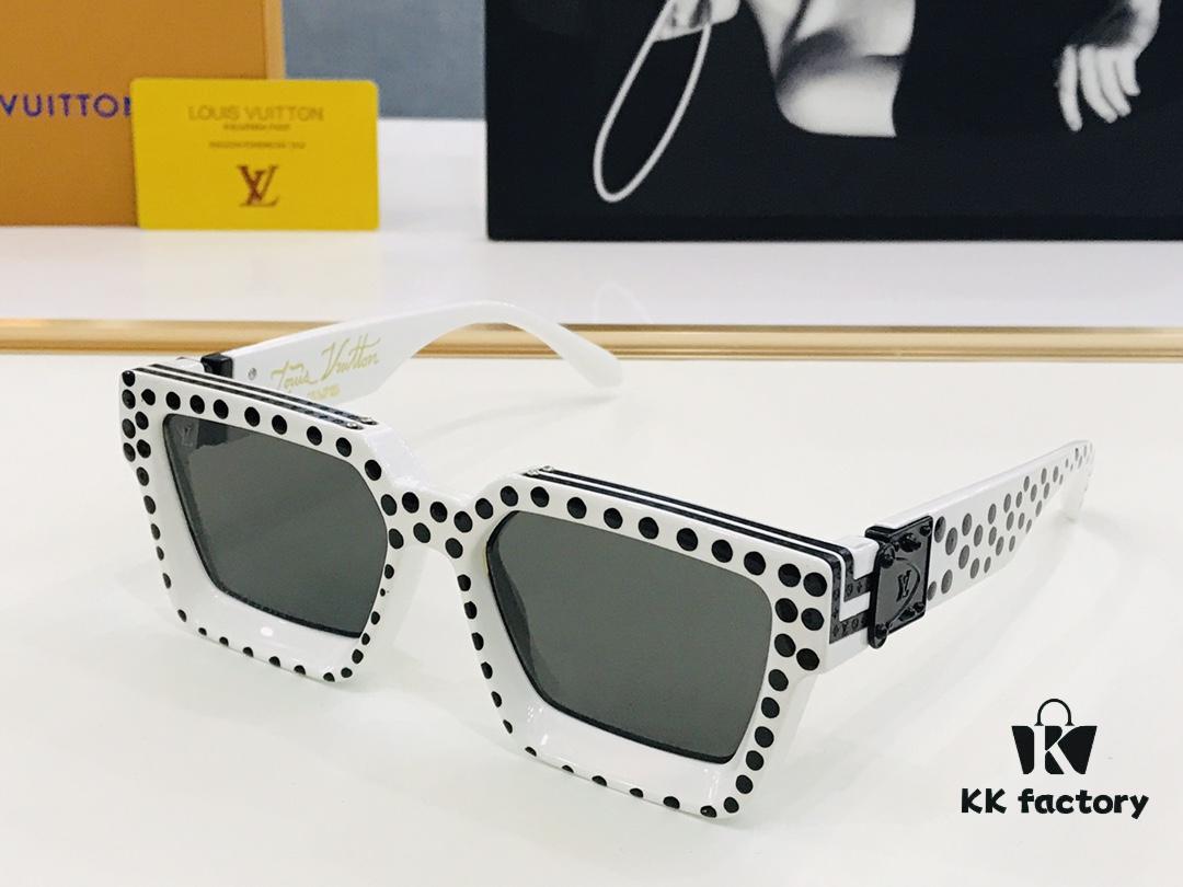 LOUIS VUITTON LV Maison M96006 Size 56□17 Luxury Edition Gold Logo Dense Pattern BM Exquisite Sunglasses