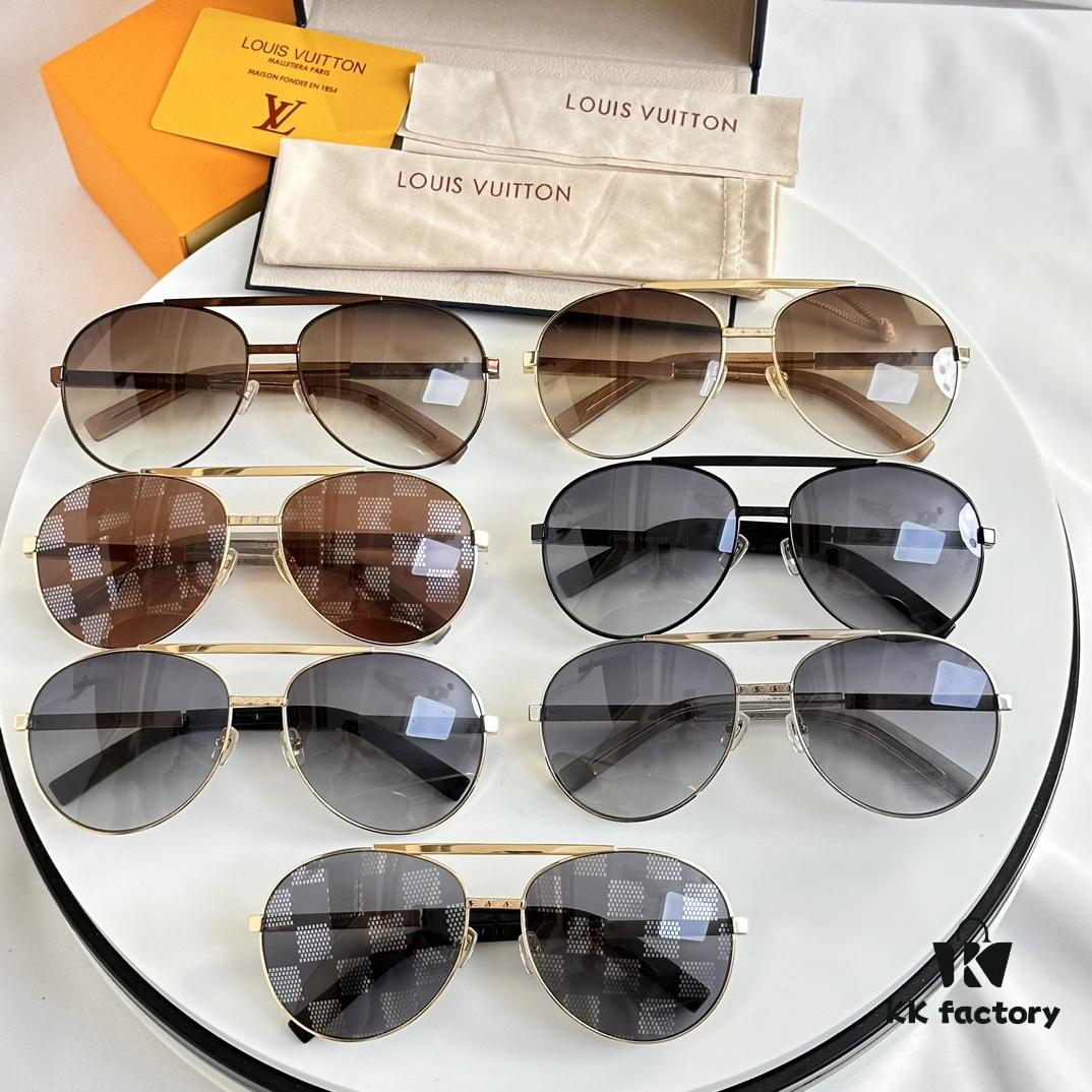 In Stock, All Colors Available LOUIS VUITTON Model Z0340U Timeless Round Sunglasses Frame with Comfortable Spring Hinge Temples