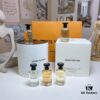 Louis Vuitton Men's Perfume Set of 5 (10ml each), Cylindrical Packaging, Includes Official Store Shopping Bag, No Spray Nozzles, Polished Bottles