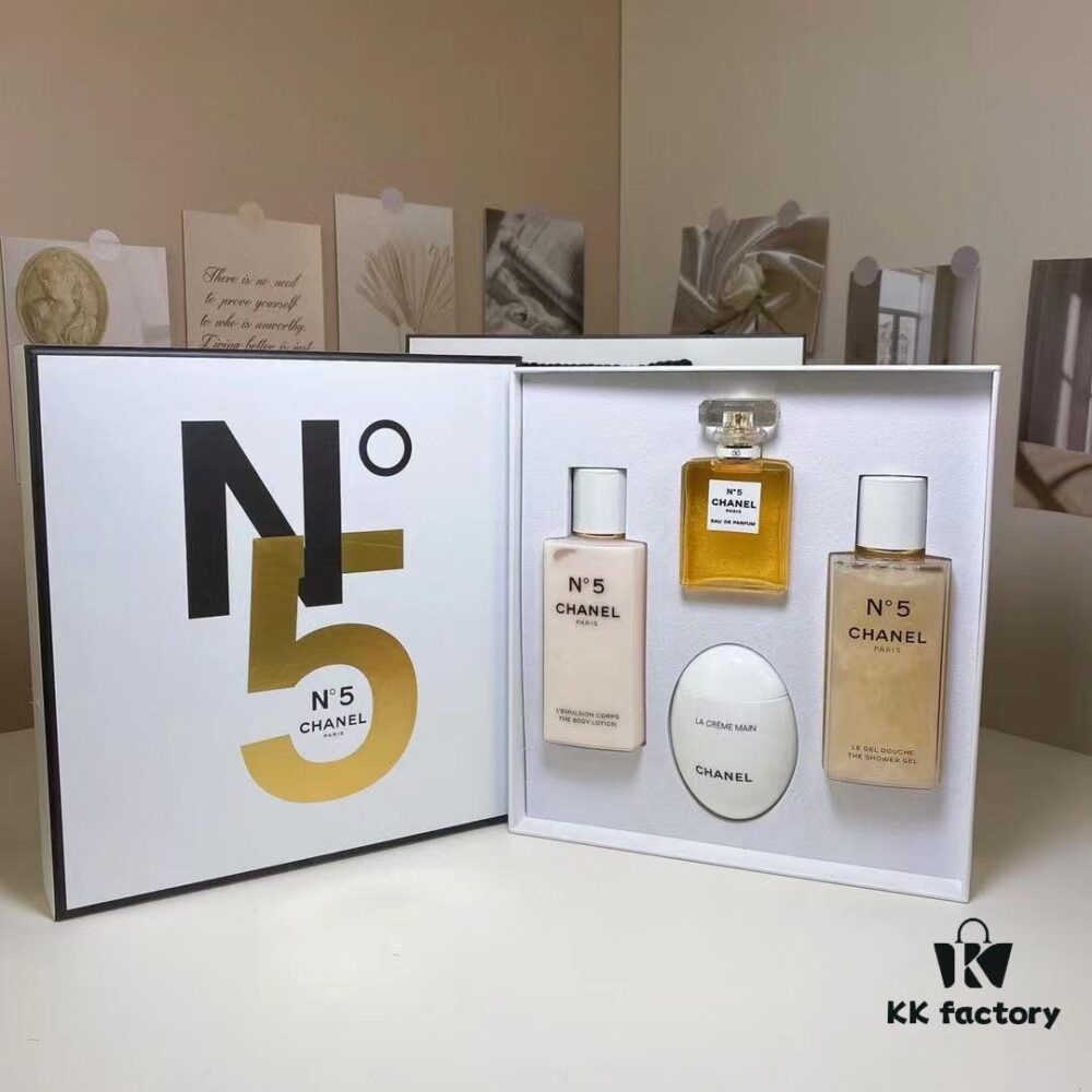 Chanel No. 5 Yellow Full Body Fragrance Set of Four Pieces!