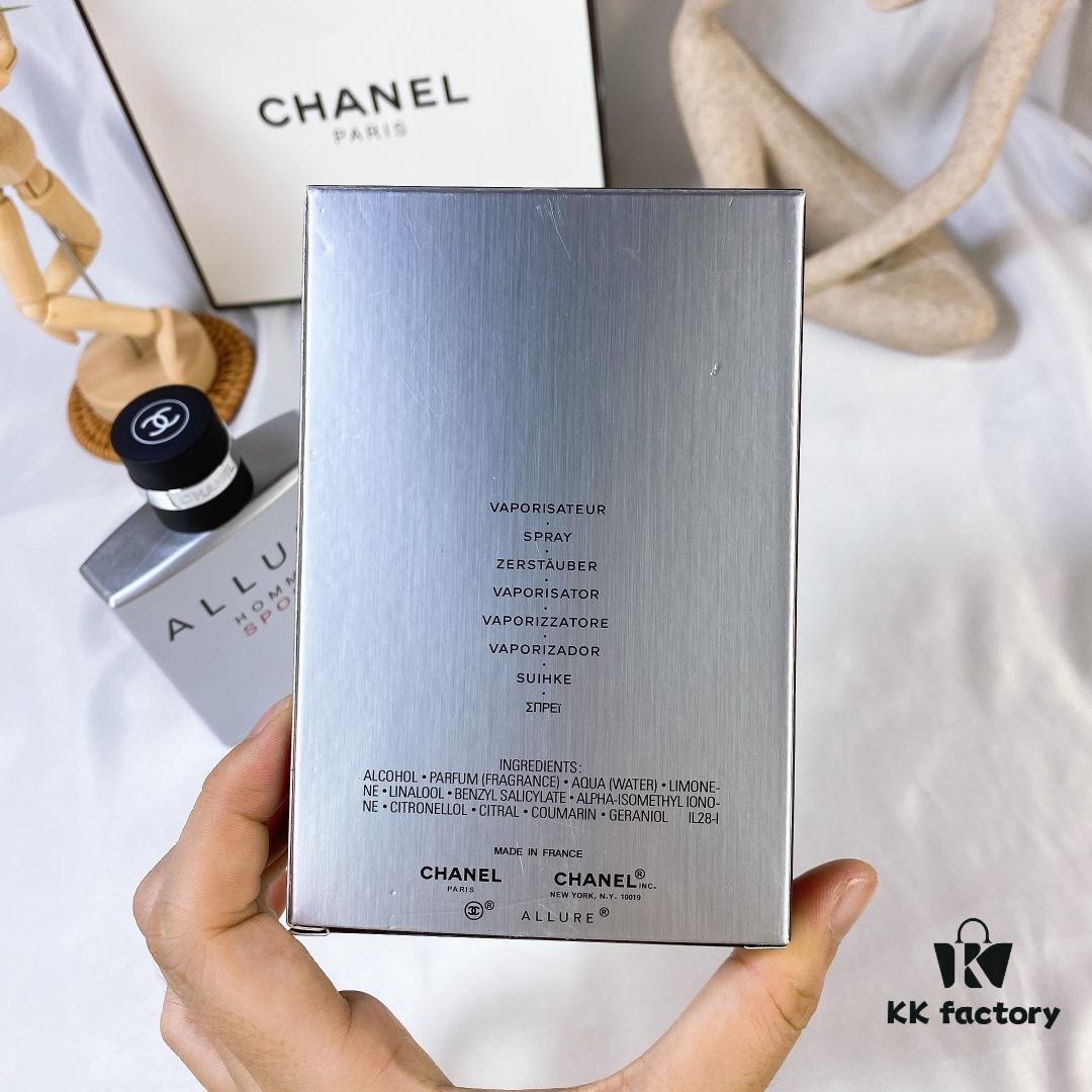 Chanel Allure Homme Sport Men's Eau de Toilette 100ml - Silver Fresh Oriental Fragrance