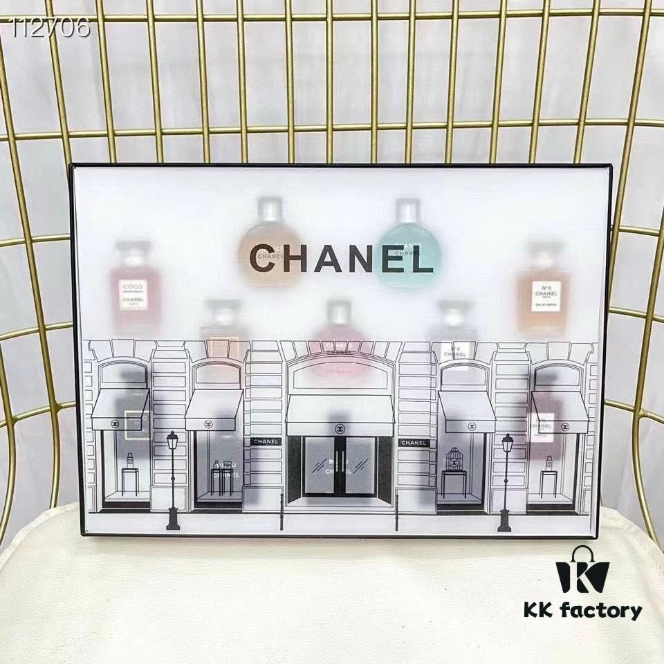 Chanel Perfume Sample Set of 12, 7.5ml Each, Dropper Style – Including Green Encounter, Pink Encounter, Yellow Encounter, Pink Coco, Yellow Coco, Yellow N°5, Red N°5, White N°5, Black Coco, Bleu de Chanel Eau de Toilette, Bleu de Chanel Eau de Parfum, Bleu de Chanel Parfum