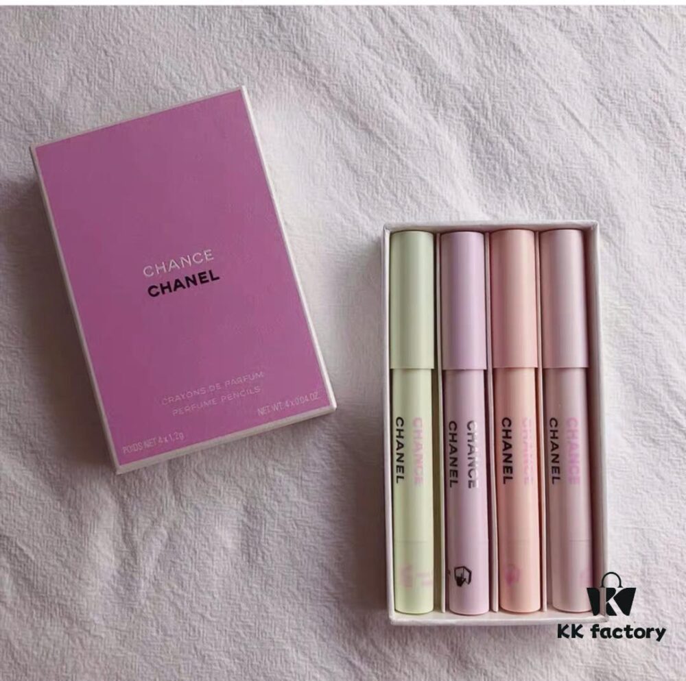 Chanel Chance Solid Perfume Pencil Set (4pcs) - New Arrival, Counter Version, 1.2g Each