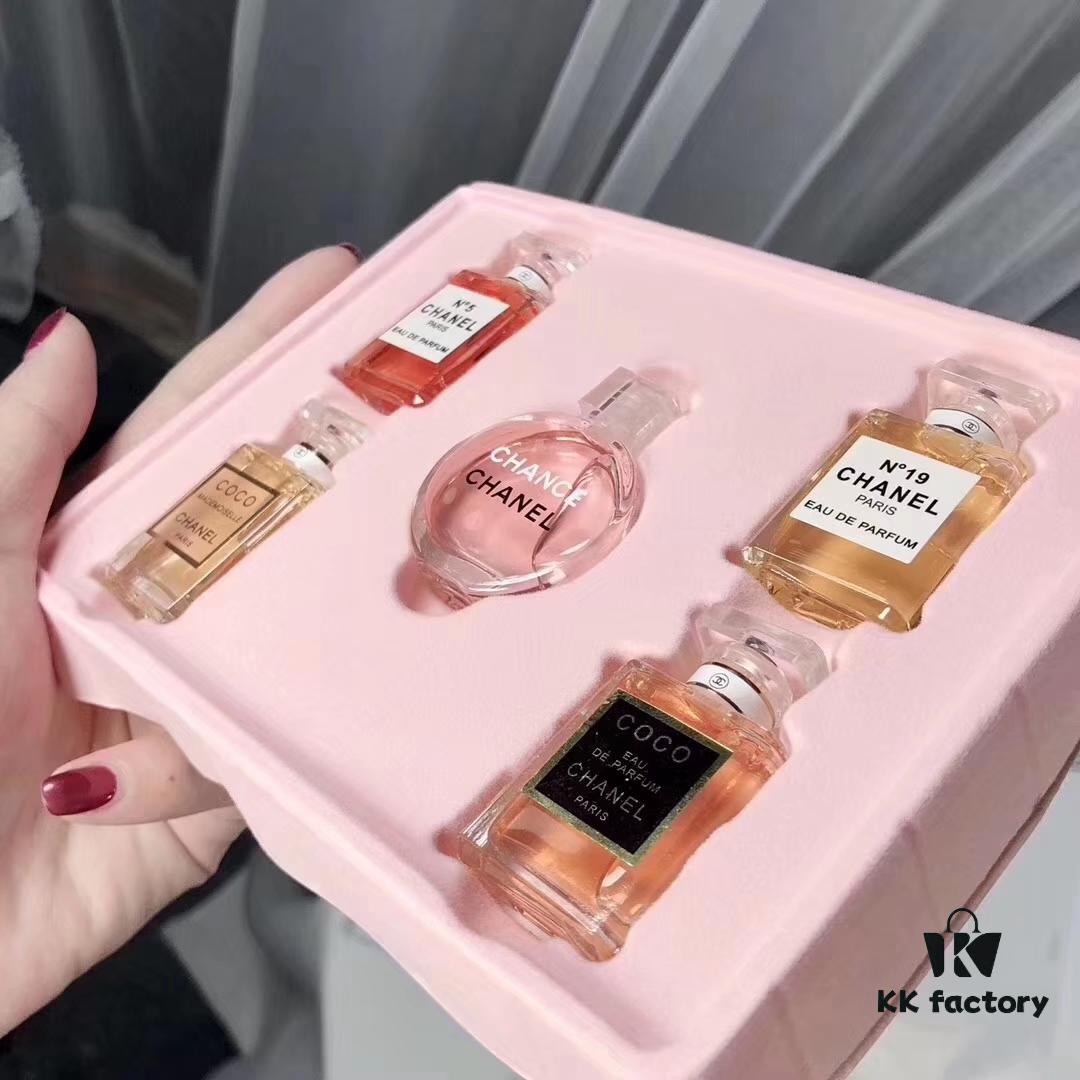 Chanel Mini Perfume Set of Five in Paper Box Edition 8.5ml + 7.5ml × 4