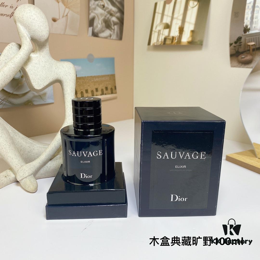 Dior Men's Sauvage Elixir Perfume in Deluxe Wooden Gift Box 100ml