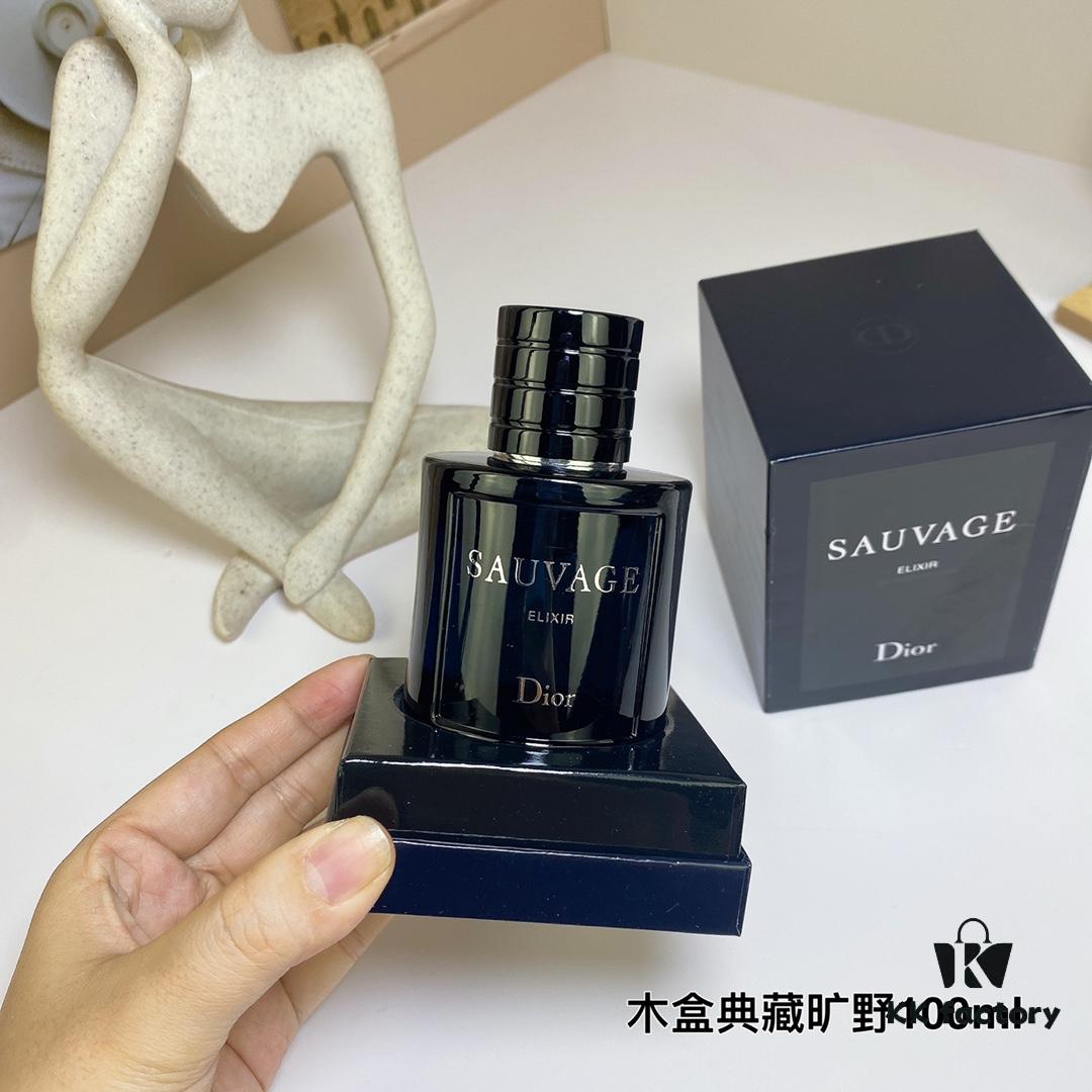 Dior Men's Sauvage Elixir Perfume in Deluxe Wooden Gift Box 100ml