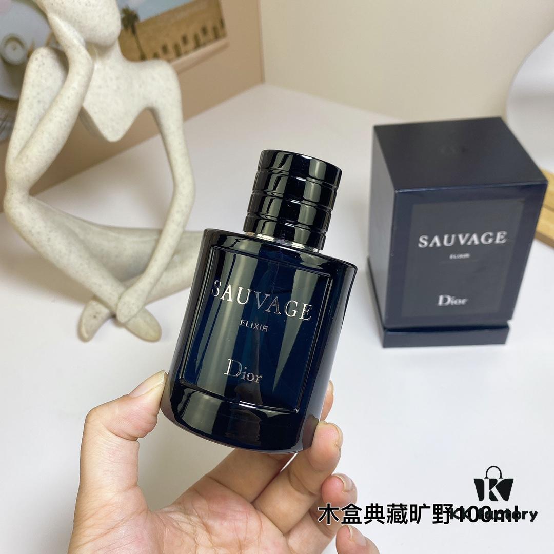 Dior Men's Sauvage Elixir Perfume in Deluxe Wooden Gift Box 100ml