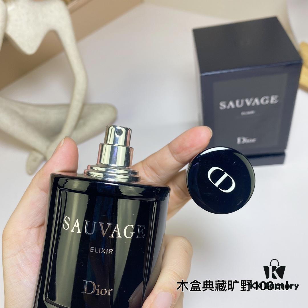 Dior Men's Sauvage Elixir Perfume in Deluxe Wooden Gift Box 100ml