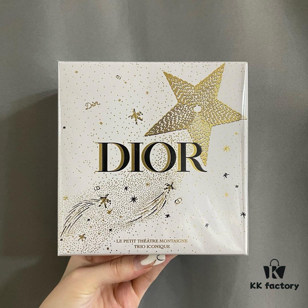 Dior Château Mini Set of Three! Includes: Sauvage Essence 10ml, Blue Gold Lipstick 999 1.5g, J'adore Perfume 5ml