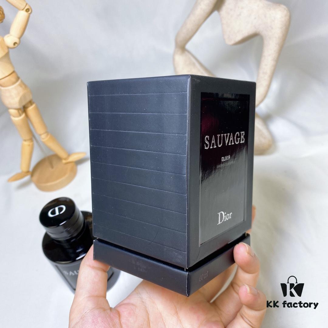 Dior Sauvage Elixir for Men 60ml - Gift Set in Wooden Box, Oriental Fragrance with Long-Lasting Scent