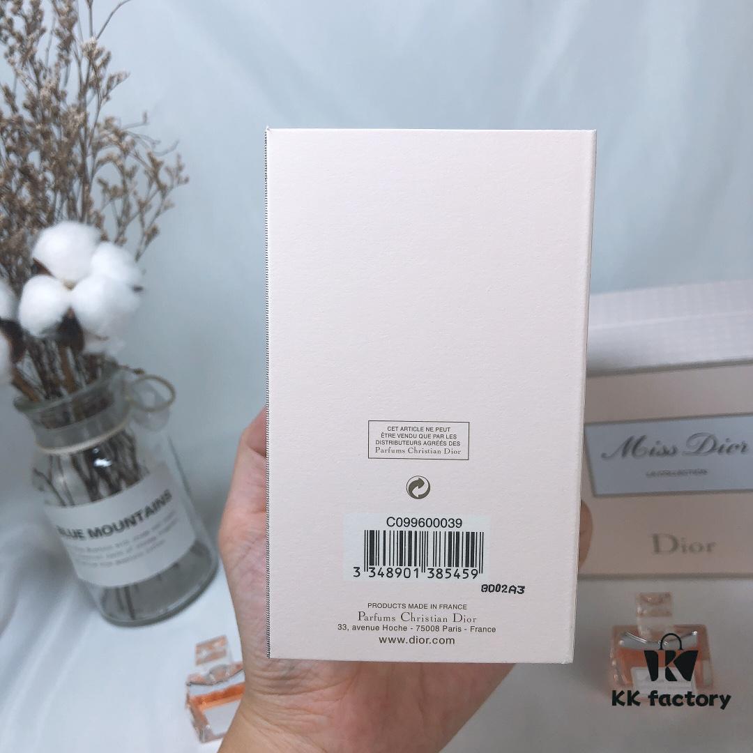 Dior Mini Heart Perfume 4-Piece Set in Wooden Box *5ml (Counter Version, No Sprayer, Screw Cap)