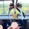 Dior Christmas Star Car Hanging Ornament - Lucky Star Aromatherapy Stone, Premium Car Air Freshener Diffuser