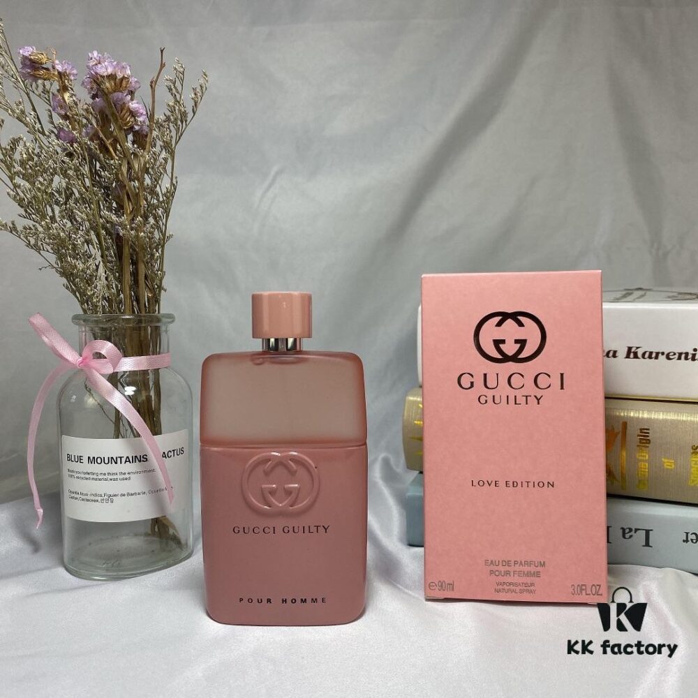 Gucci Love Edition 2020 Valentine's Limited Couple Perfume - Pink Bottle for Her 90ml