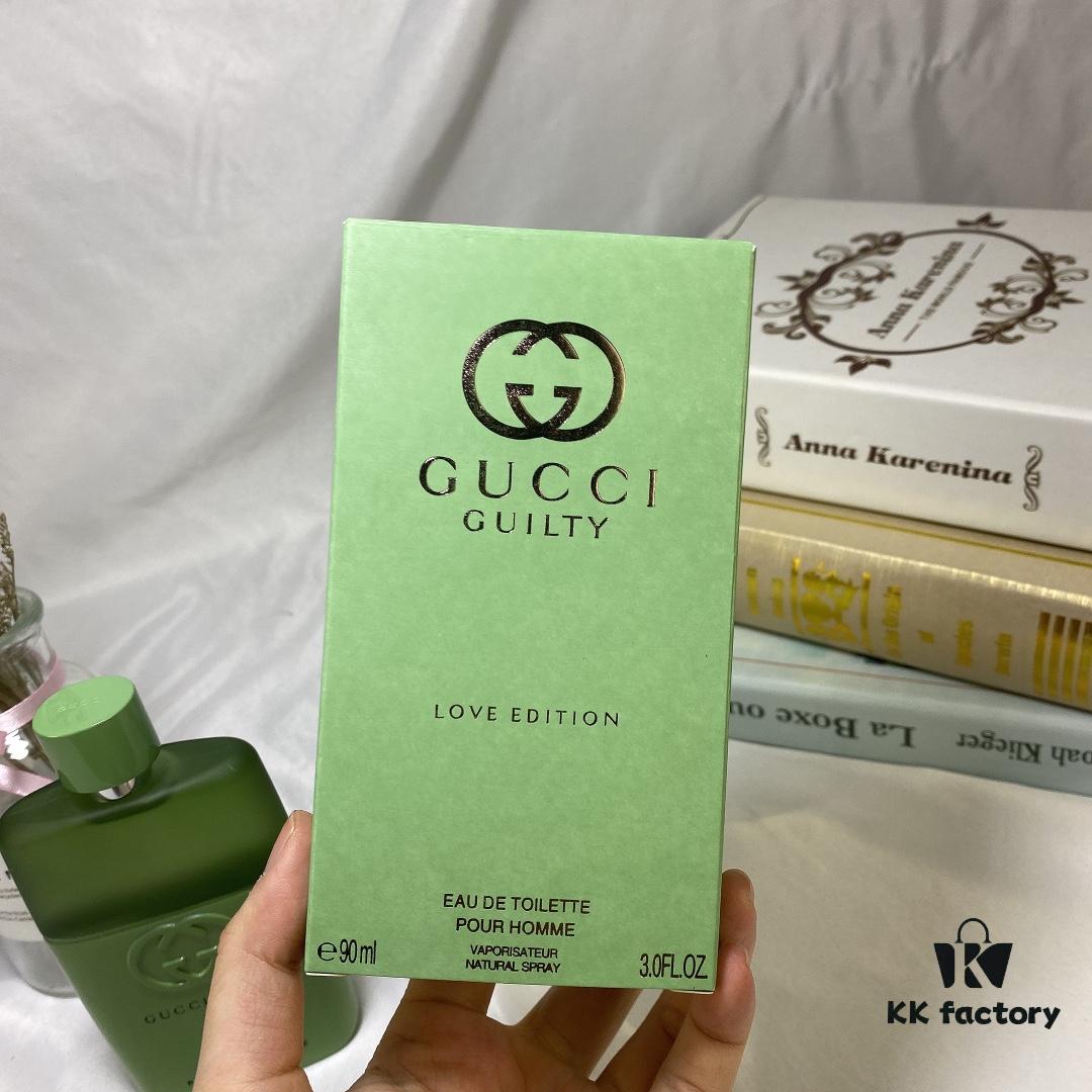 Gucci Love Edition 2020 Valentine's Limited Edition Unisex Perfume, Green Bottle for Men 90ml