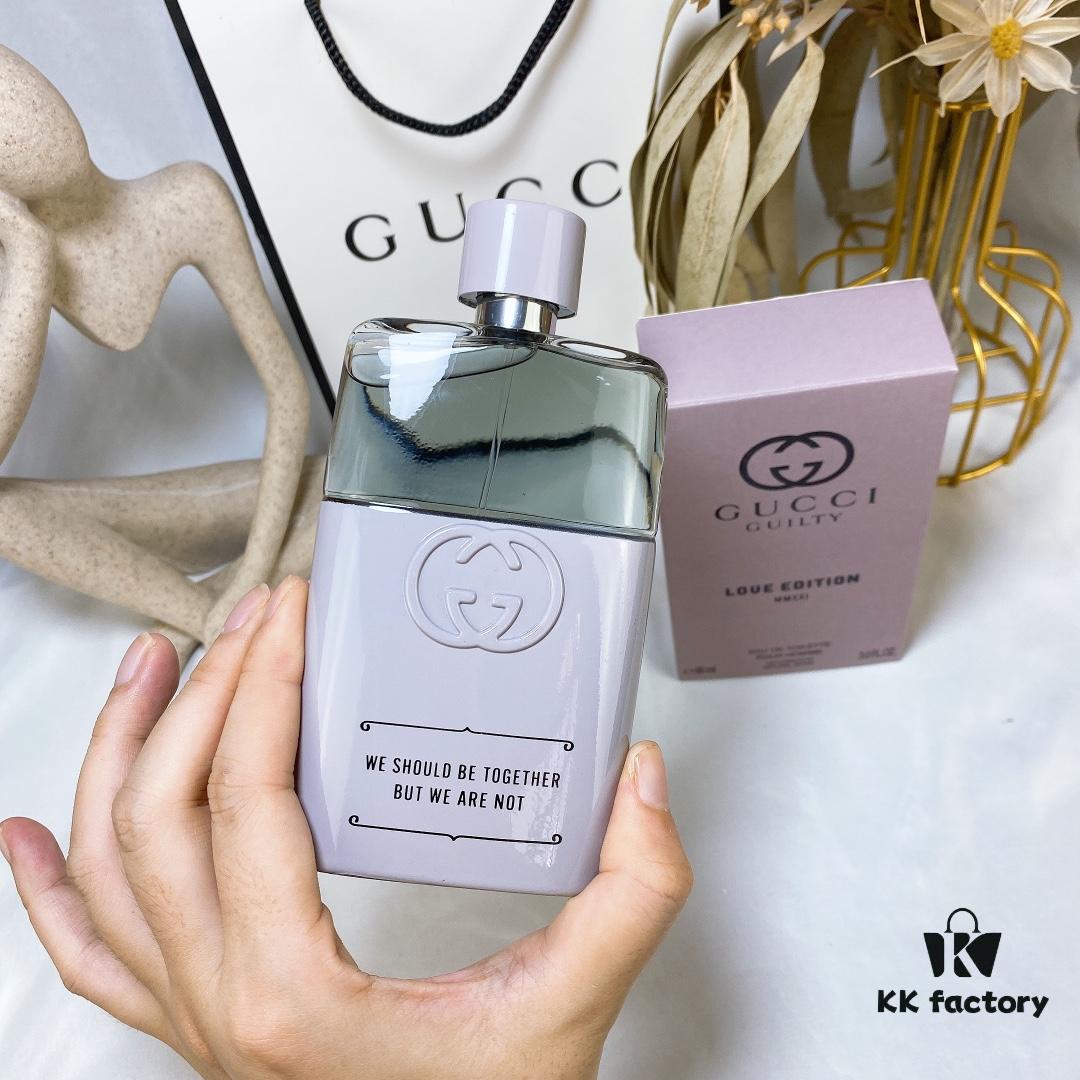 New Gucci Guilty Love Edition Purple Fantasy Men's Fragrance, Couple Perfume Set for Lover's Day, 100ml